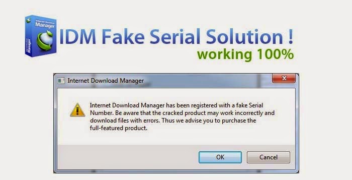 Idm Fake Serial Key Solution